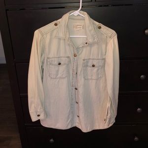 Current/Elliott light wash denim shirt